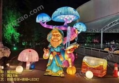 假面造型花灯万圣节装饰彩灯美陈户外防雨大型铁艺万圣节氛围