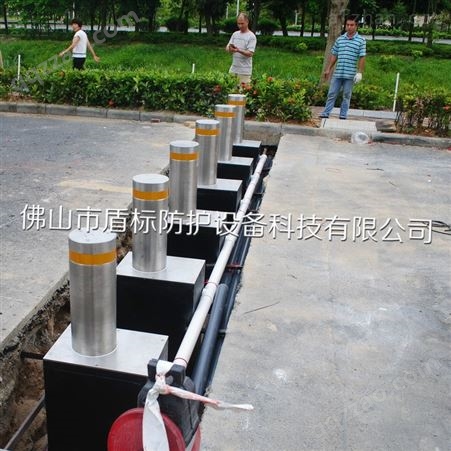 广州校园门口路桩 DB半自动升降柱防撞柱